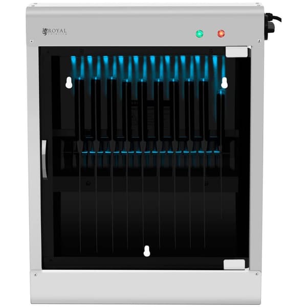 Royal Catering Knivsterilisator - 20 knivar - UV-ljus - Rostfritt stål