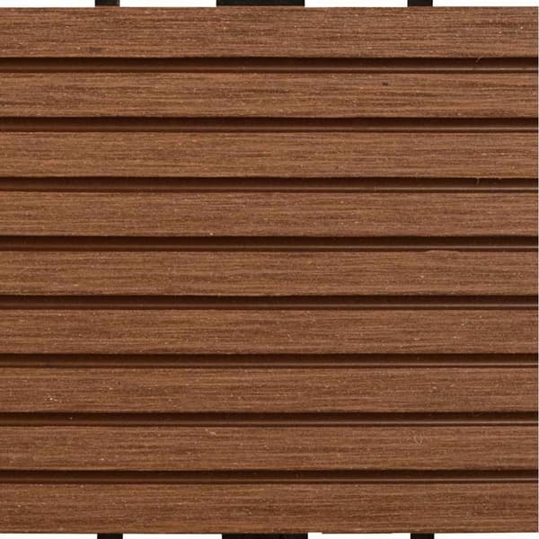 vidaXL WPC Fliser 30 x 30 cm 11stk 1m2 Brun