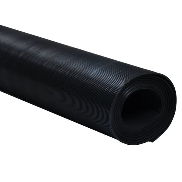 vidaXL Gulvmatte antiskli gummi 5 x 1 m smale linjer