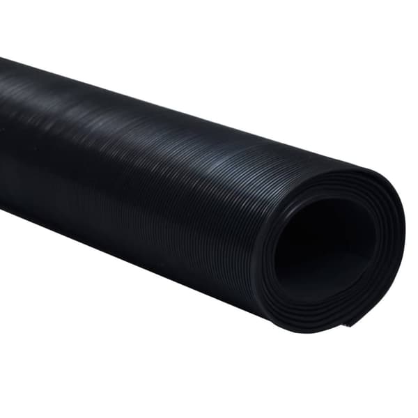 vidaXL Gulvmatte sklisikker gummi 2 x 1 m smale linjer