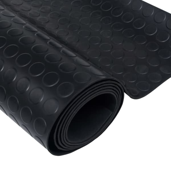 vidaXL Gulvmatte sklisikker gummi 2 x 1 m prikkete