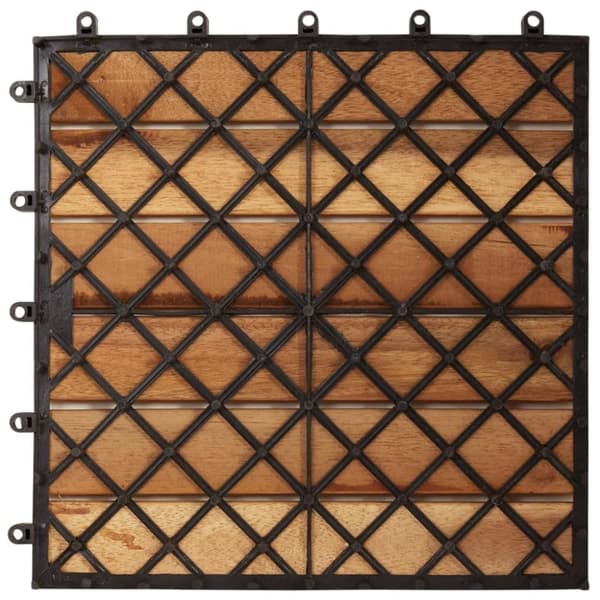 vidaXL Balkongplattor med vertikal design 30 x 30, 30 st