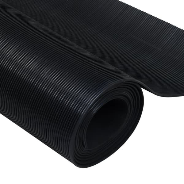 vidaXL Gulvmatte antiskli gummi 1,5x4 m 3 mm smale linjer