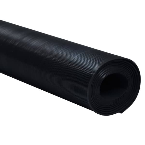 vidaXL Gulvmatte antiskli gummi 1,5x4 m 3 mm smale linjer
