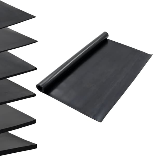 vidaXL Gulvmatte sklisikker gummi 1,2x2 m 3 mm glatt