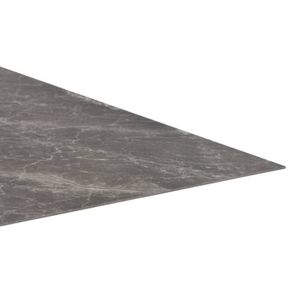 vidaXL Selvklebende PVC-gulvplanker 5,11 m² svart marmor