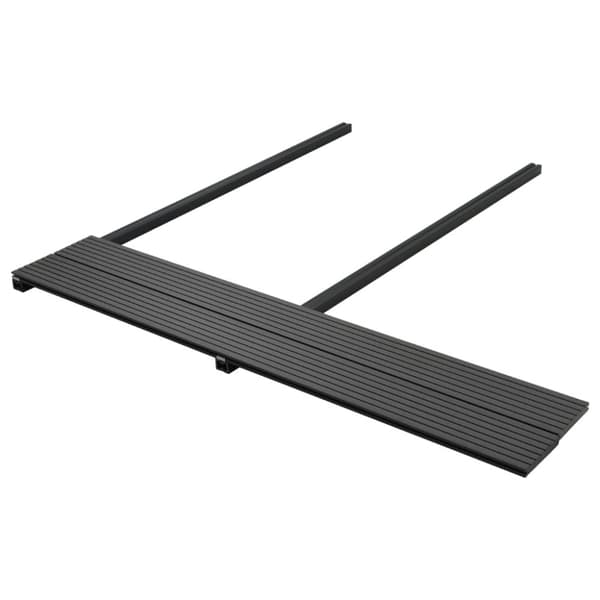 vidaXL massive terrassebrædder med tilbehør WPC 26 m² 2,2 m sort