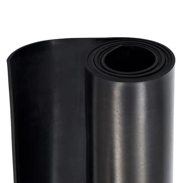 vidaXL Gulvmatte sklisikker gummi 1,2x2 m 4 mm glatt
