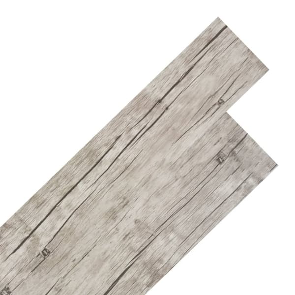 vidaXL Selvklebende PVC gulvplanker 5,02 m² 2 mm vasket eik