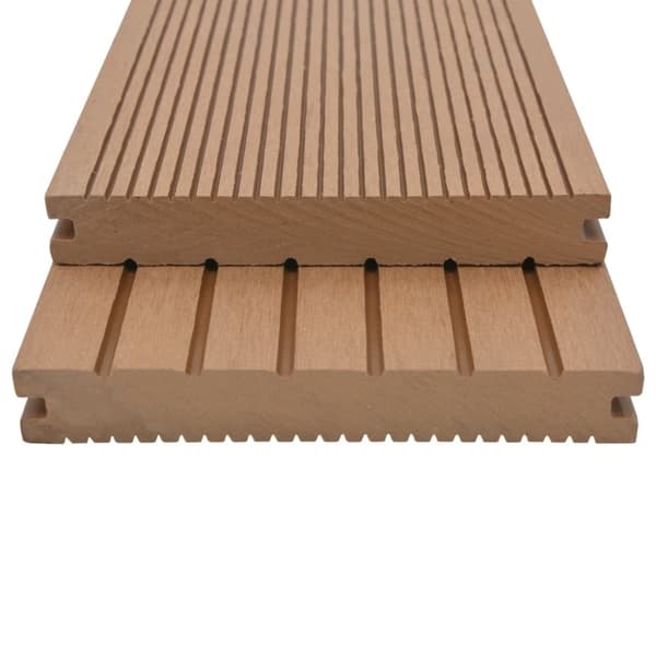 vidaXL WPC massiva golvplattor med tillbehör 20 m² 2,2 m teak