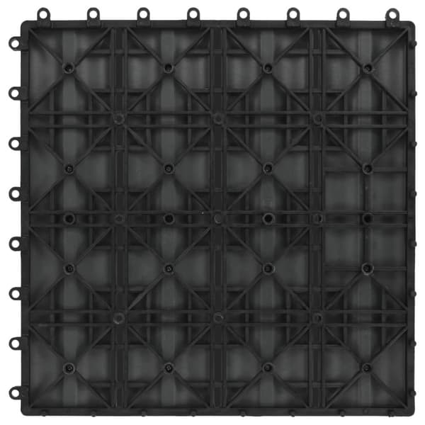 vidaXL Lattialaatat 11 kpl puumuovikomposiitti 30x30 cm 1 m² harmaa