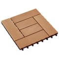 Pikkukuva 3 / 6: vidaXL Lattialaatat 11 kpl WPC 30x30 cm 1 m² tiikin värinen