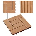 Pikkukuva 4 / 6: vidaXL Lattialaatat 11 kpl WPC 30x30 cm 1 m² tiikin värinen