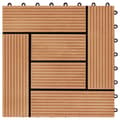 Pikkukuva 5 / 6: vidaXL Lattialaatat 11 kpl WPC 30x30 cm 1 m² tiikin värinen