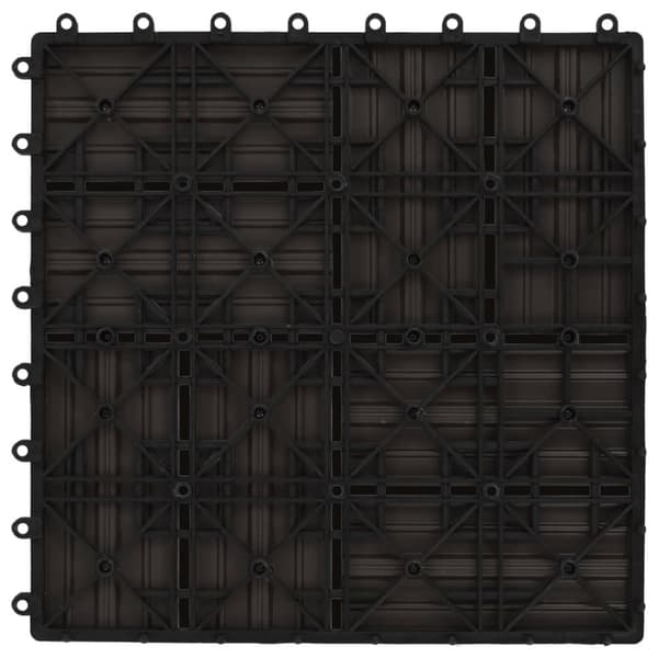 vidaXL terrassefliser 11 stk. WPC 30 x 30 cm 1 m2 mørkebrun