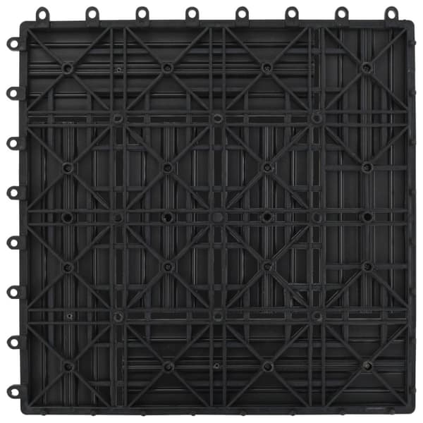 vidaXL Terrassebord 22 stk 30x30 cm 2 kvm WPC grå