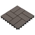 Pikkukuva 3 / 6: vidaXL Lattialaatat 22 kpl 30x30cm 2 m² puukomposiitti tummanruskea