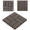 Pikkukuva 4 / 6: vidaXL Lattialaatat 22 kpl 30x30cm 2 m² puukomposiitti tummanruskea