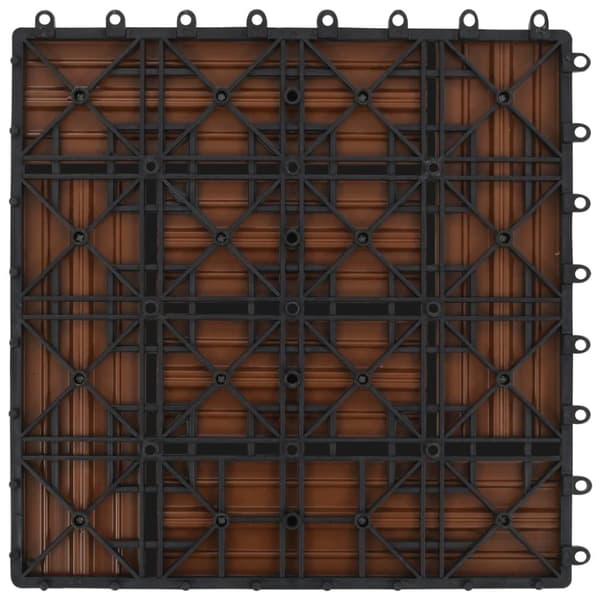 vidaXL terrassefliser 22 stk. 30 x 30 cm 2 m2 WPC brun
