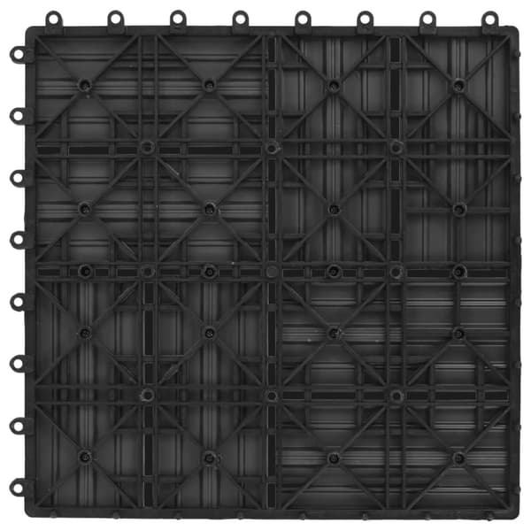 vidaXL Terrassebord 22 stk 30x30 cm 2 kvm WPC grå
