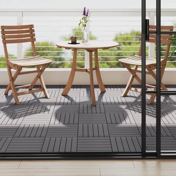 vidaXL Trall 10 st grå 30x30 cm massivt akaciaträ vidaXL Trall 10 st grå 30x30 cm massivt akaciaträ