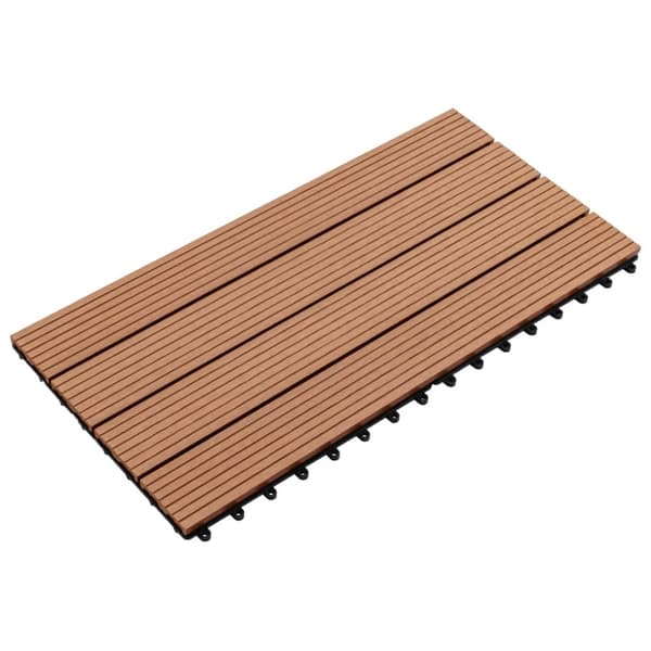 vidaXL WPC-fliser 60 x 30 cm 6 stk. 1 m² brun