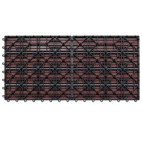 vidaXL WPC-fliser 60 x 30 cm 6 stk. 1 m² brun