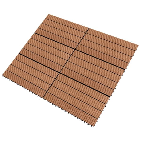 vidaXL WPC-fliser 60 x 30 cm 6 stk. 1 m² brun