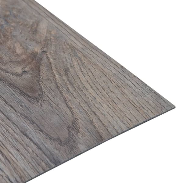 vidaXL Selvklebende gulvplanker 5,11 m² PVC lysebrun