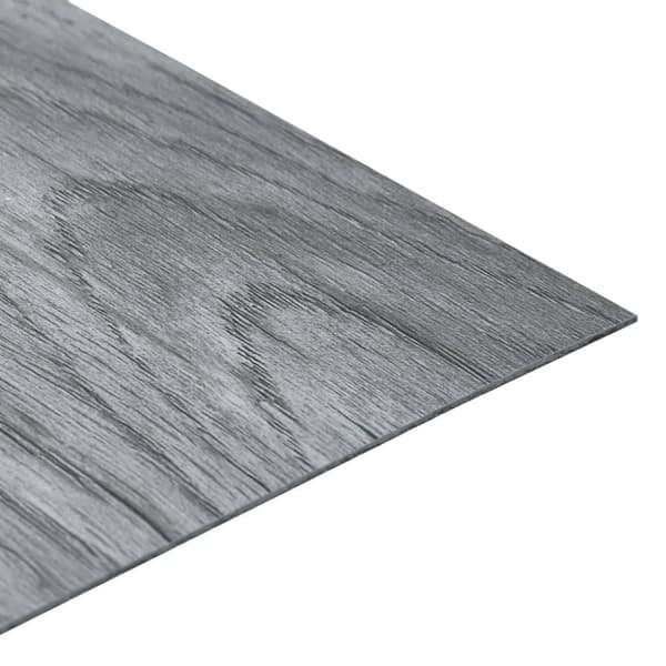vidaXL Självhäftande golvplankor 5,11 m² PVC ljusgrå
