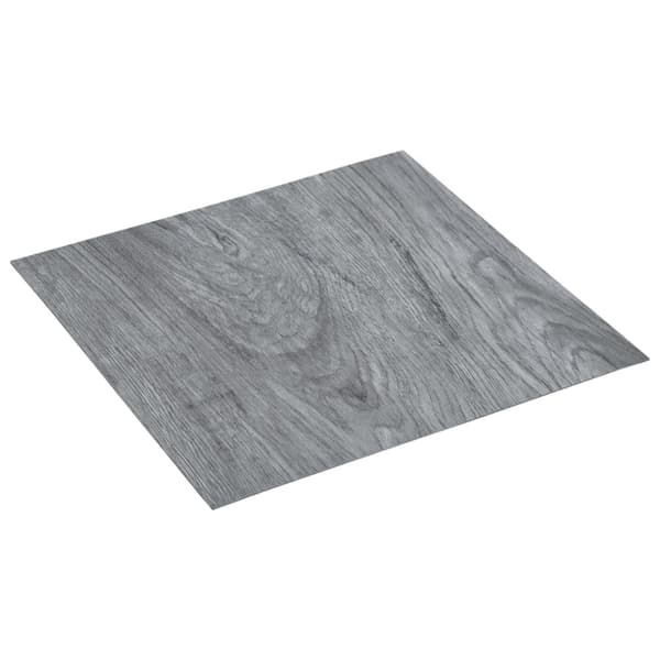 vidaXL Självhäftande golvplankor 5,11 m² PVC ljusgrå