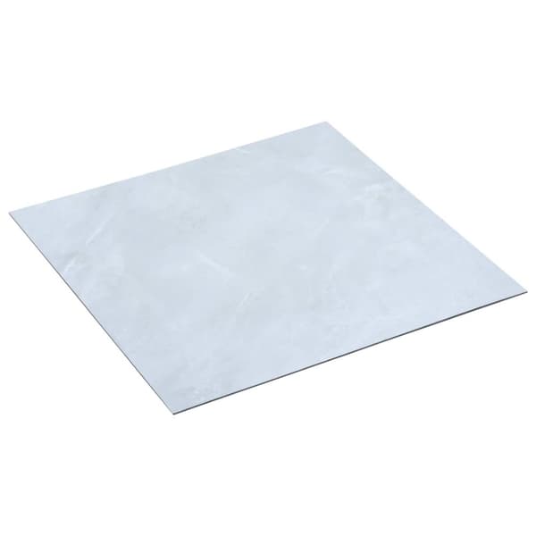 vidaXL Självhäftande golvplankor 5,11 m² PVC vit marmor