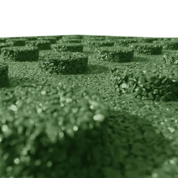 vidaXL Fallunderlag 12 stk gummi 50x50x3 cm grønn