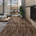 Miniatyrbild 1 av 7: vidaXL PVC-golvbrädor 5,02 m² självhäftande 2 mm brunrandiga