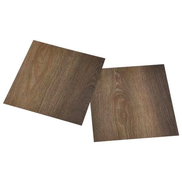 vidaXL Självhäftande golvplankor 55 st PVC 5,11 m² brun