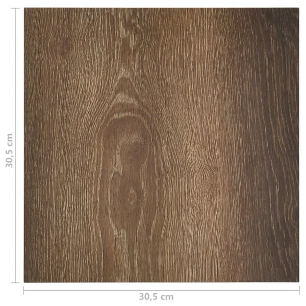vidaXL Självhäftande golvplankor 55 st PVC 5,11 m² brun