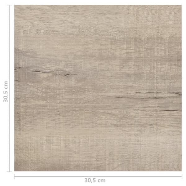 vidaXL Självhäftande golvplankor 55 st PVC 5,11 m² taupe
