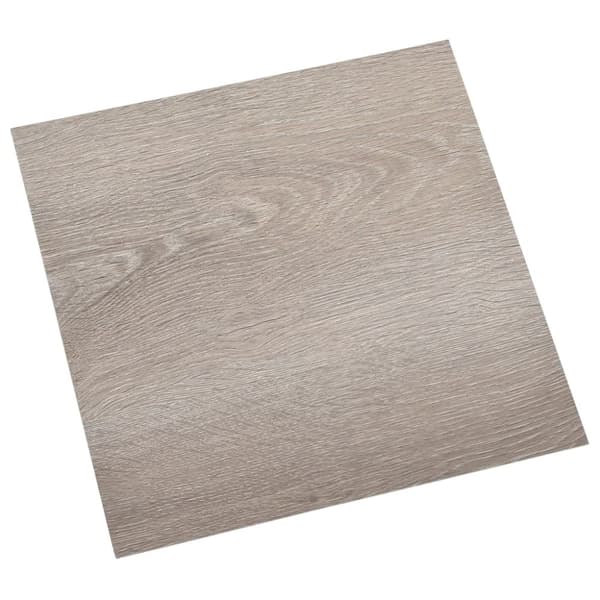 vidaXL Selvklebende gulvplanker 55 stk PVC 5,11 m² gråbrun