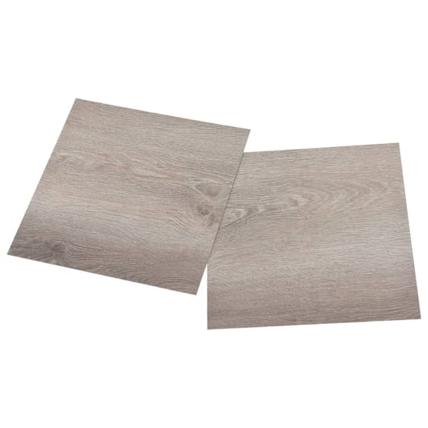 vidaXL Selvklebende gulvplanker 55 stk PVC 5,11 m² gråbrun