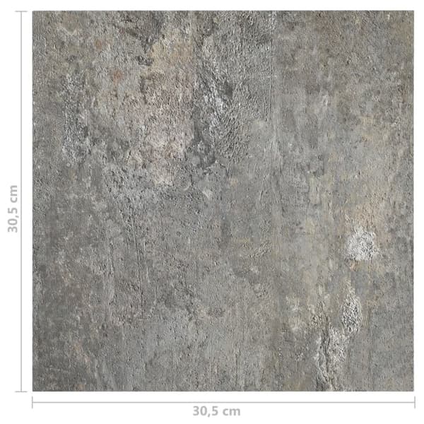 vidaXL Självhäftande golvplankor 55 st PVC 5,11 m² grå