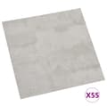 Pikkukuva 2 / 11: vidaXL Itsekiinnittyvä lattialankku 55 kpl PVC 5,11 m² vaaleanharmaa