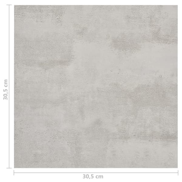 vidaXL Självhäftande golvplankor 55 st PVC 5,11 m² ljusgrå