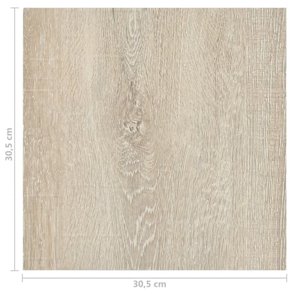 vidaXL Selvklebende gulvplanker 55 stk PVC 5,11 m² beige