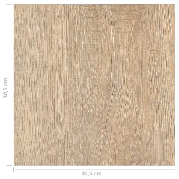vidaXL Självhäftande golvplankor 55 st PVC 5,11 m² brun