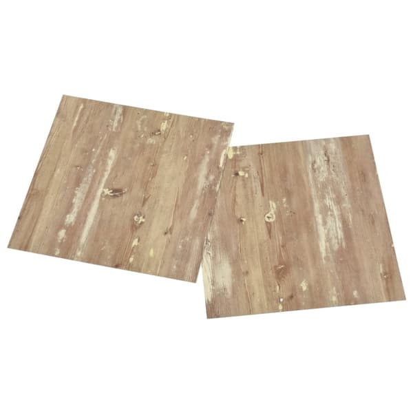 vidaXL Selvklebende gulvplanker 55 stk PVC 5,11 m² brun