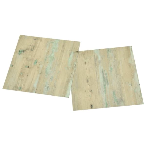 vidaXL Selvklebende gulvplanker 55 stk PVC 5,11 m² lysebrun