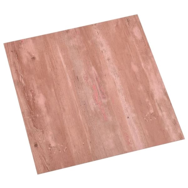 vidaXL Selvklebende gulvplanker 55 stk PVC 5,11 m² rød