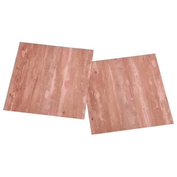 vidaXL Selvklebende gulvplanker 55 stk PVC 5,11 m² rød