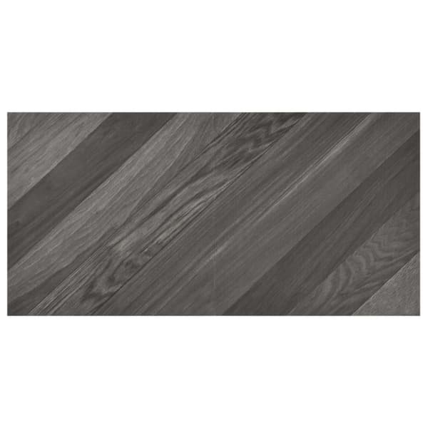 vidaXL Selvklebende gulvplanker 55 stk PVC 5,11 m² grå stripet