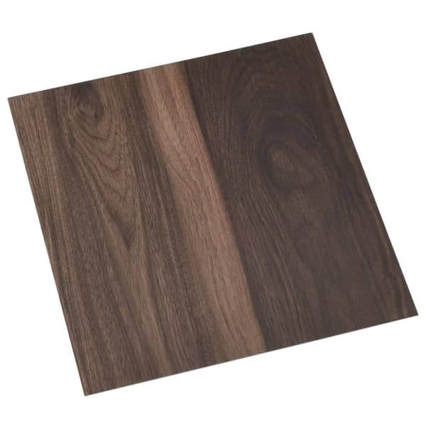 vidaXL Selvklebende gulvplanker 55 stk PVC 5,11 m² mørkebrun